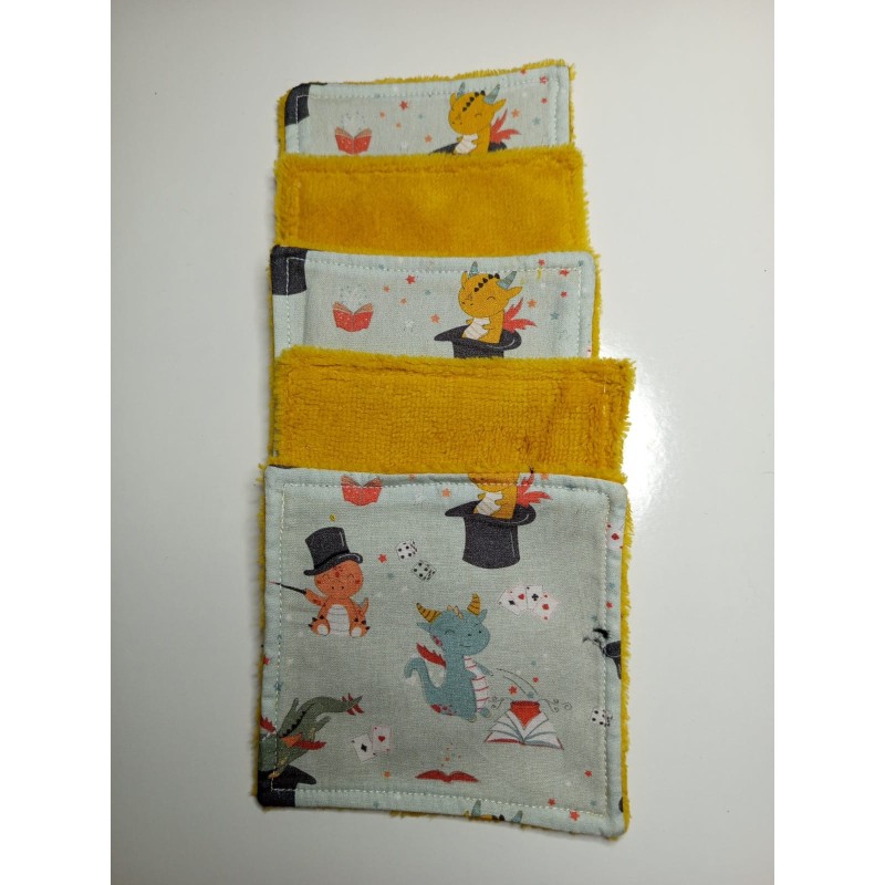 Lingettes DRAGON lot de 5
