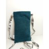 Pochette à portable bleue