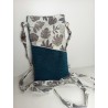 Pochette à portable bleue