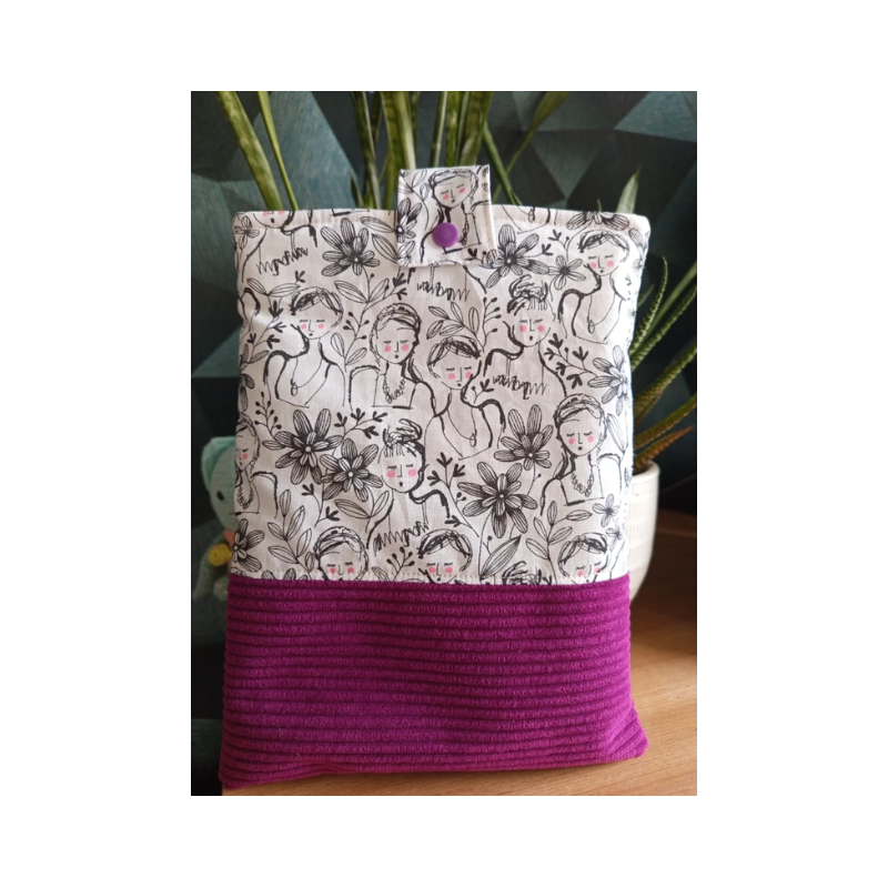 Pochette à livre visage