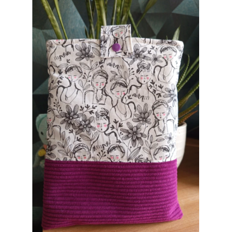 Pochette à livre visage